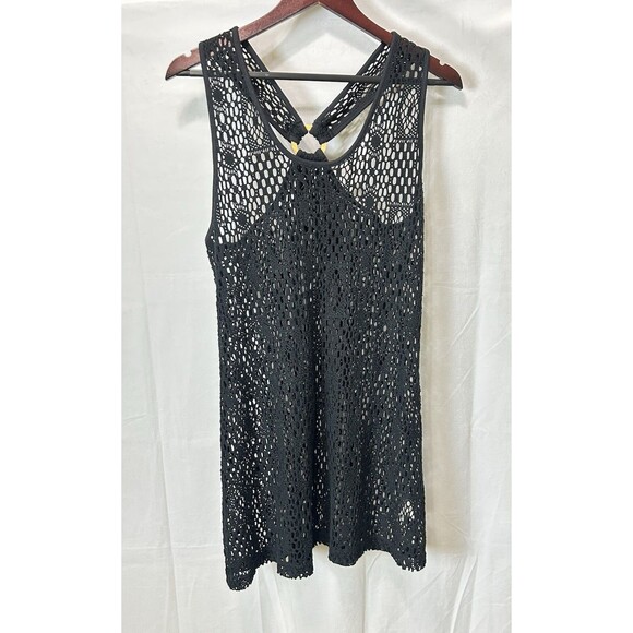 Perry MFG Womens M Crochet Black Swim Cover - Picture 1 of 8